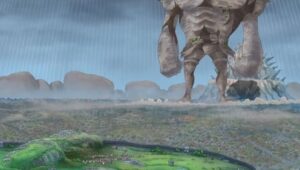 Moving Across the Ground! The Giant Statue Pica's Surprise Maneuver!